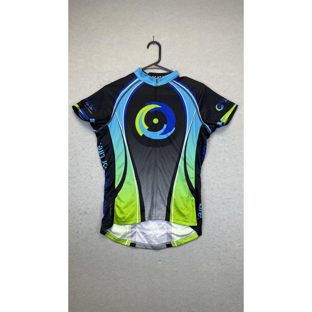 Primal Cycling Jersey Womens Medium Take‎ Shape For Life Zip Pockets